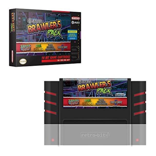 retrobit jaleco brawler's pack snes cartridge  super nes;