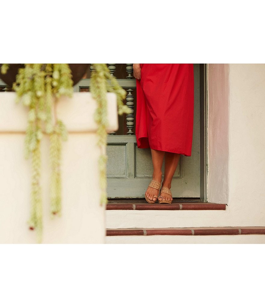 Onex Lin Toe Ring Cork Wedge Sandals