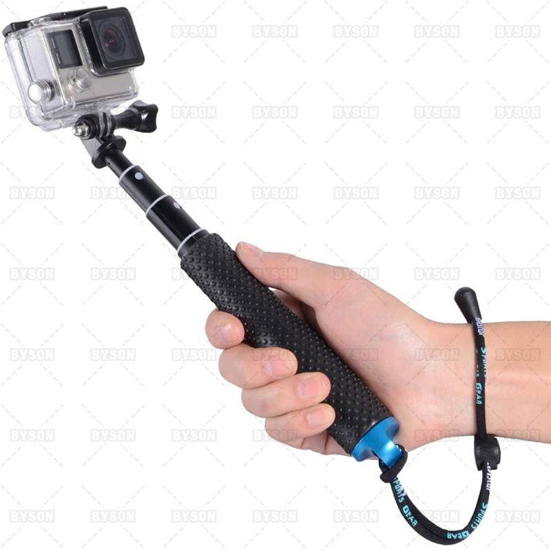 Ackmioxy Selfie Stick, 19&rdquo; Waterproof Hand Grip Adjustable Extension Monopod Pole Compatible with GoPro Hero(2018) Hero 9 8 7 6 5 4 3+ 3 2 1 Session, EKEN, AKASO, Xiaomi Yi, SJCAM SJ4000 SJ5000 SJ6000