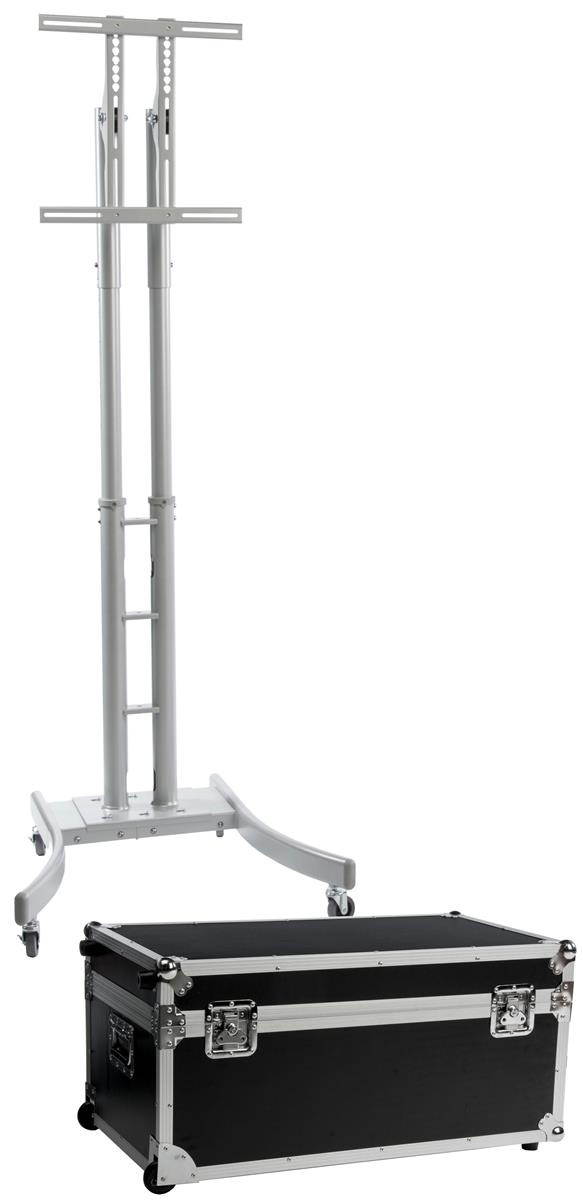 Portable TV Stand with Wheels, Fits Television 32" to 65", Collapsible w/ Mobile Case (MBTVKDSVC)