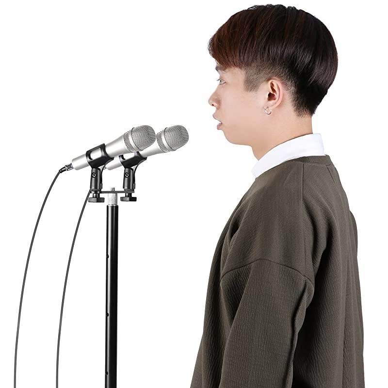 NW036 Microphone Bar Durable Sturdy Steel Microphone Mount Bracket Tbar with Standard 58inch Thread Smooth Finish Suitable for Most Microphones Clips Stands Boom Arms Original Version