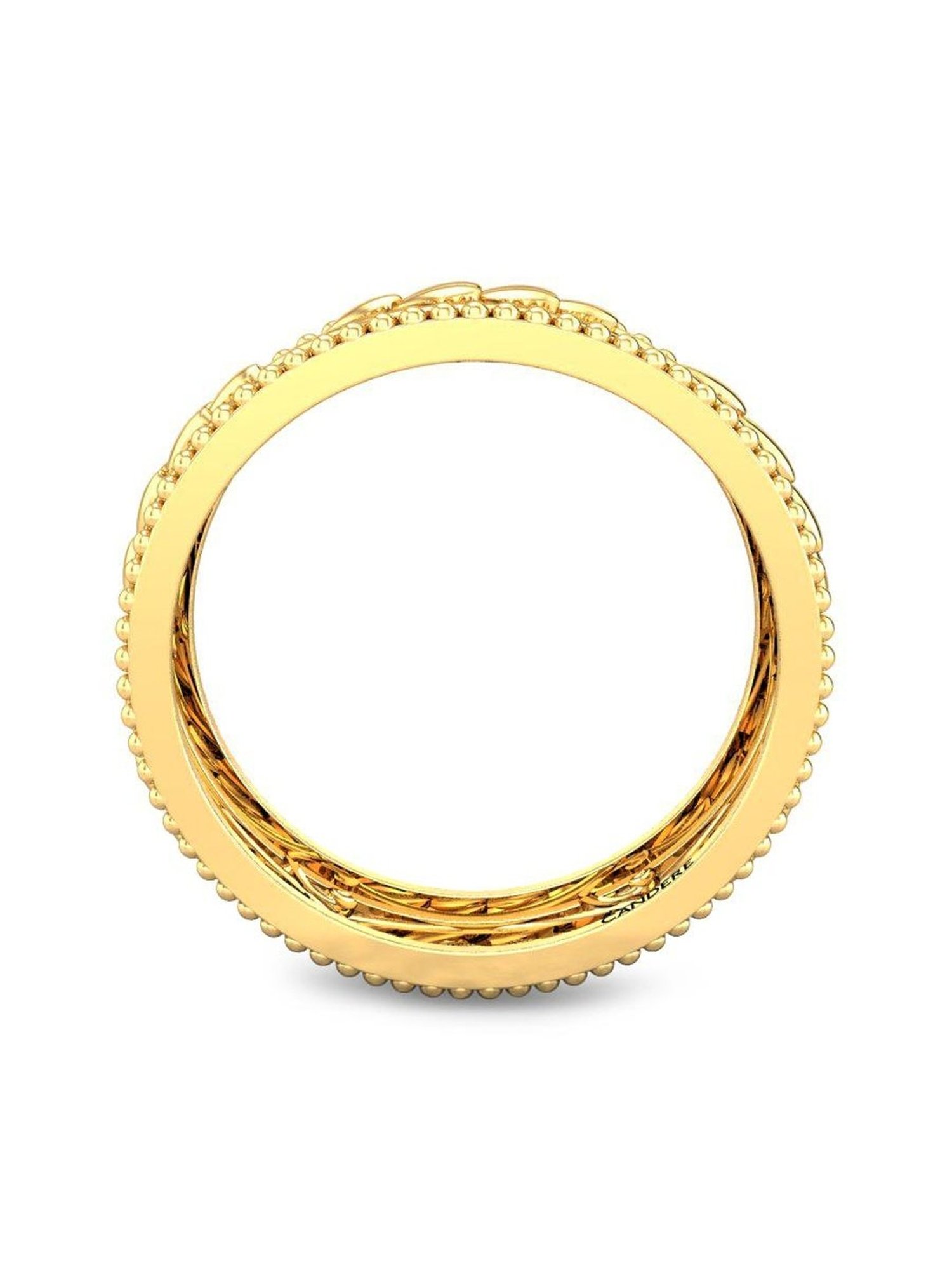 Candere by Kalyan Jewellers 18K Yellow Gold BIS Hallmark Ring for Women