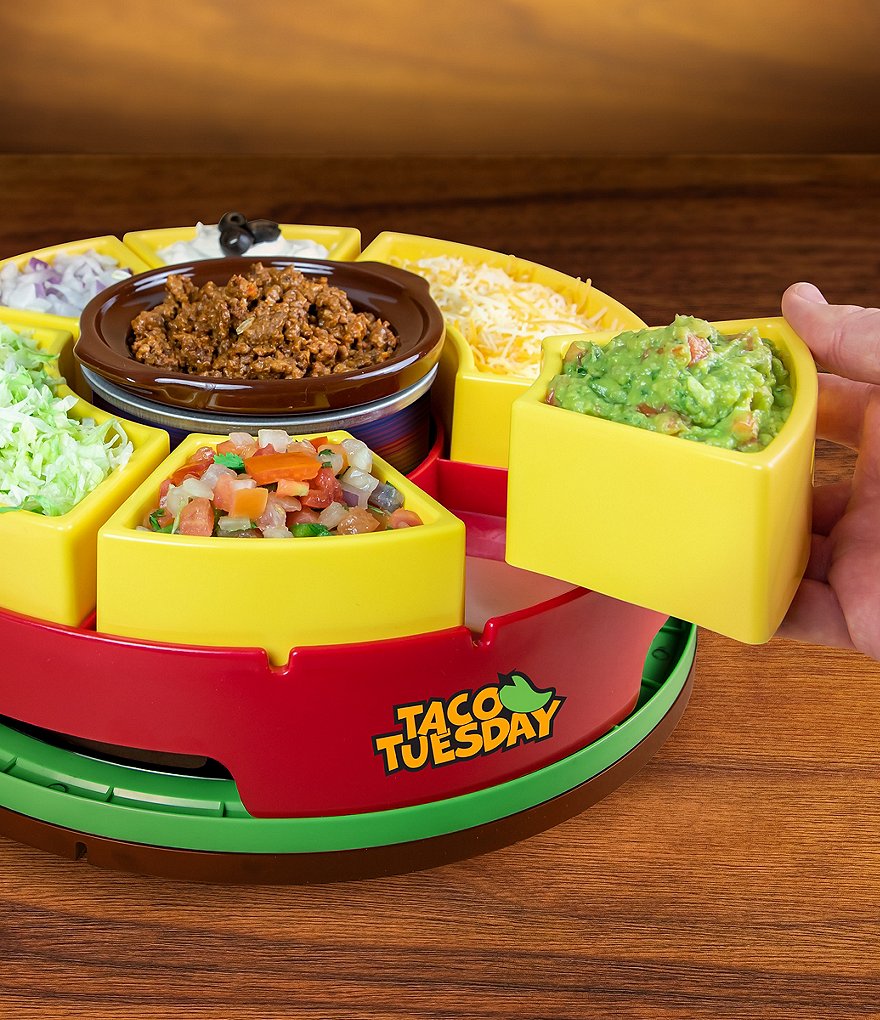 Taco Tuesday Heated Lazy Susan Taco Bar
