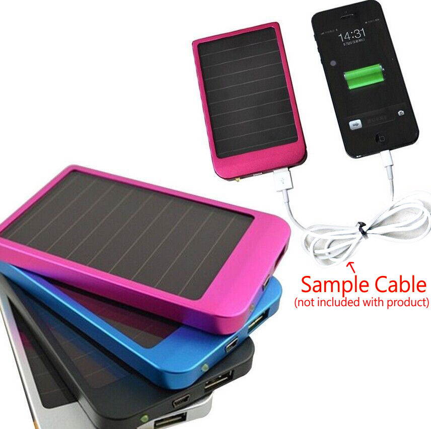 2600mAh USB Portable Solar Panel Battery Charger Power Bank For Cell Phone