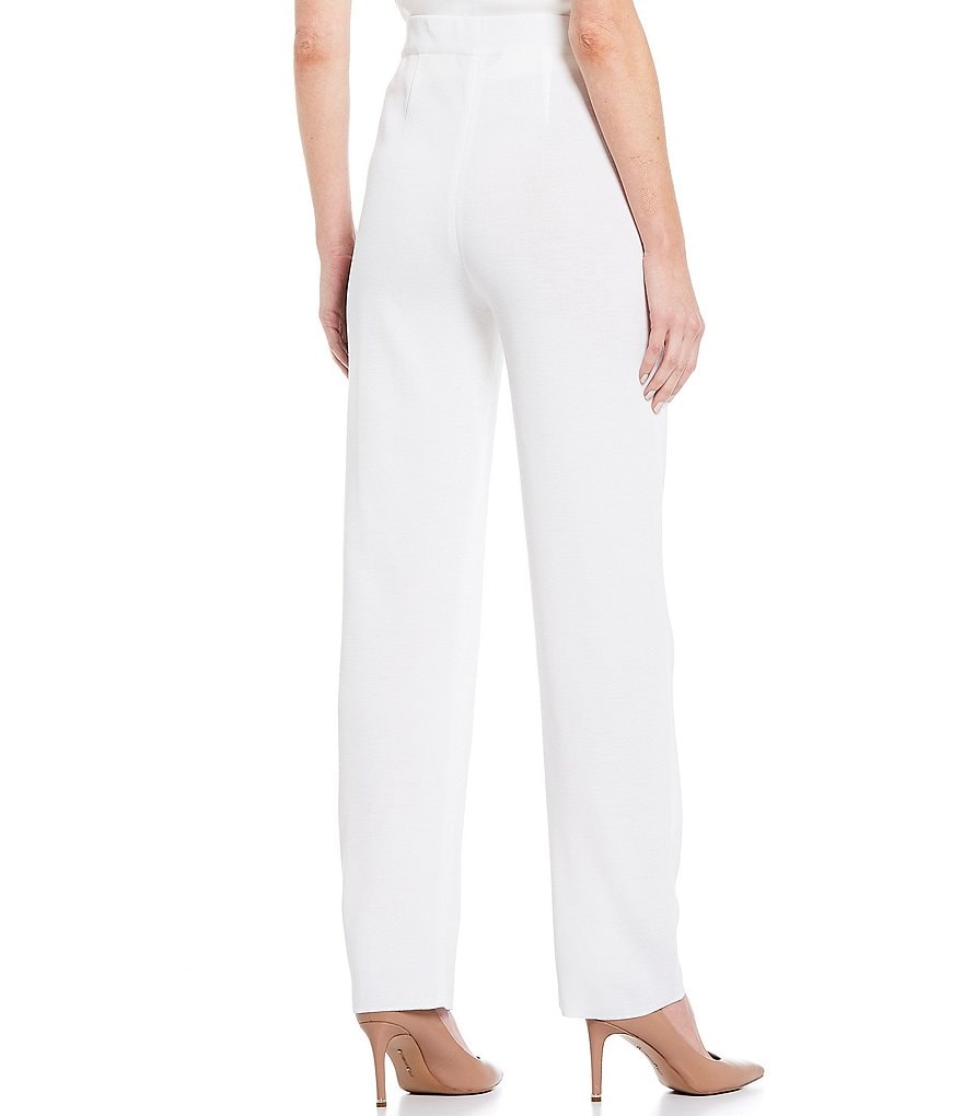 Eva Varro Solid Knit Jersey Banded Hem Pull-On Harem Pants