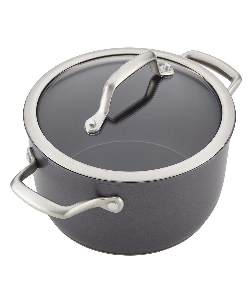 Anolon Accolade Hard-Anodized Precision Forge 3.5-Quart Saucepot