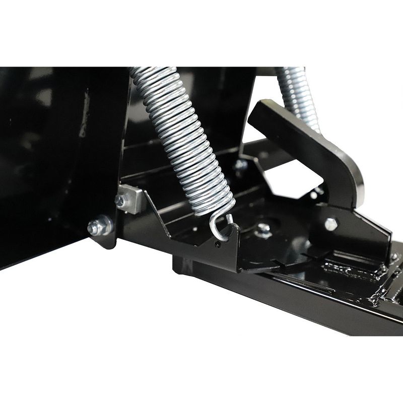 MotoAlliance Denali UTV 72 Inch Universal Steel Snow Plow Shovel Mount Attachment Kit with Adjustable Angle and Height Adjustable Skid Feet