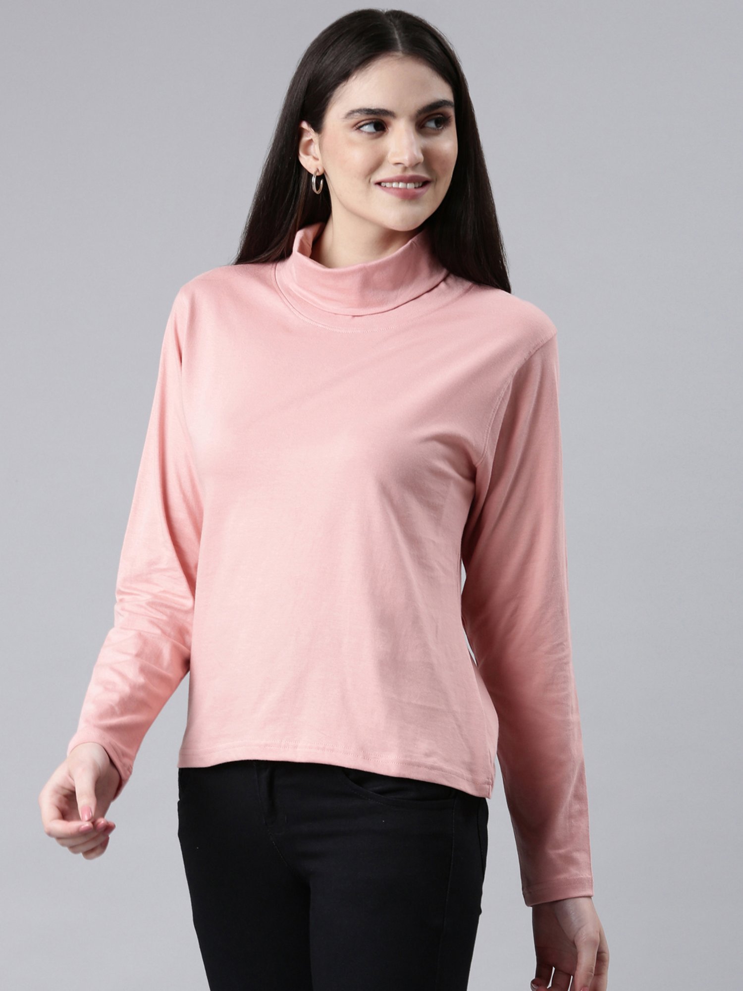 Kryptic Dusty Pink Cotton Regular Fit T-Shirt (Pack Of 2)