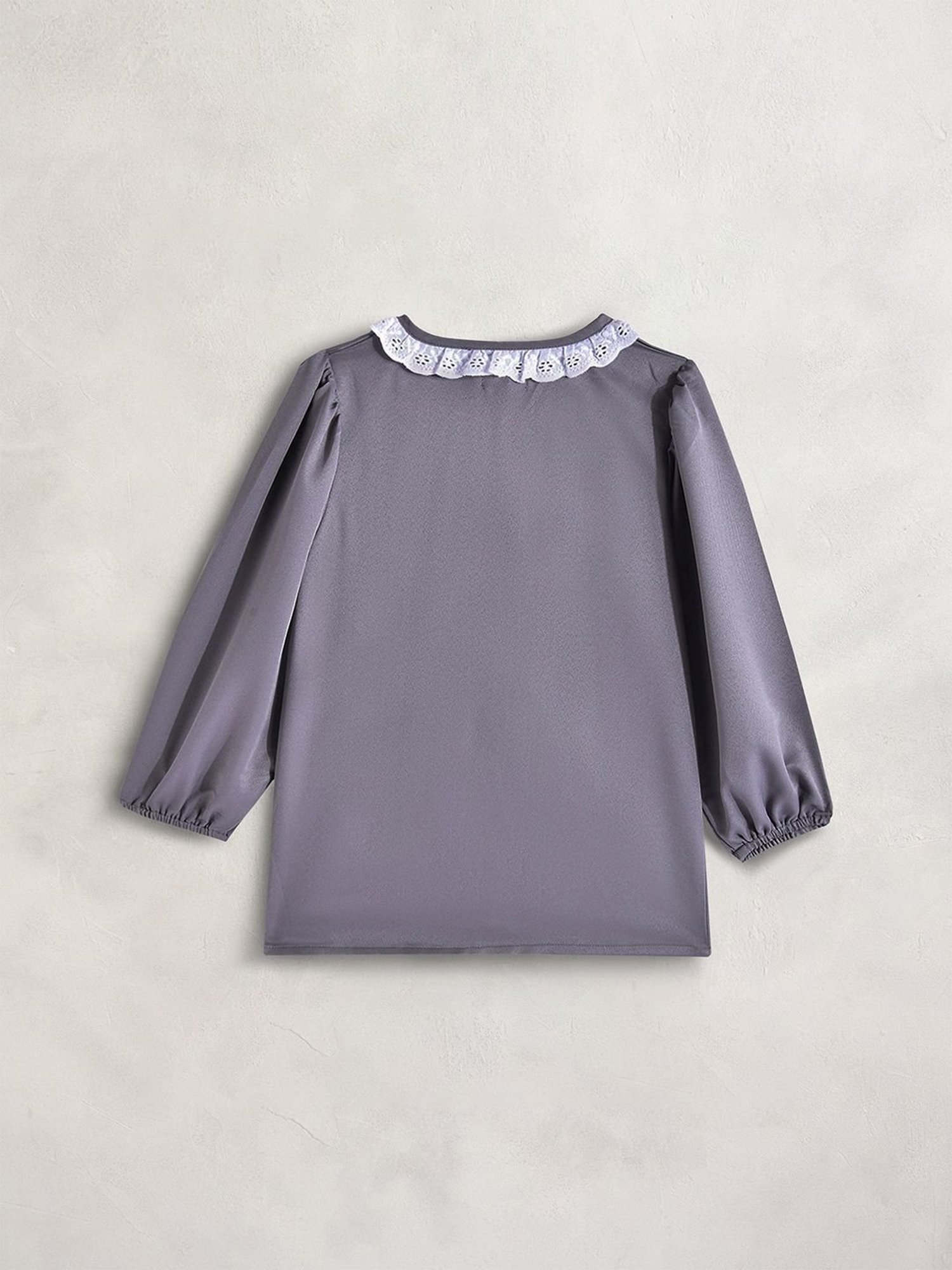 Cherry Crumble by Nitt Hyman Girls Grey Regular Fit Top Set