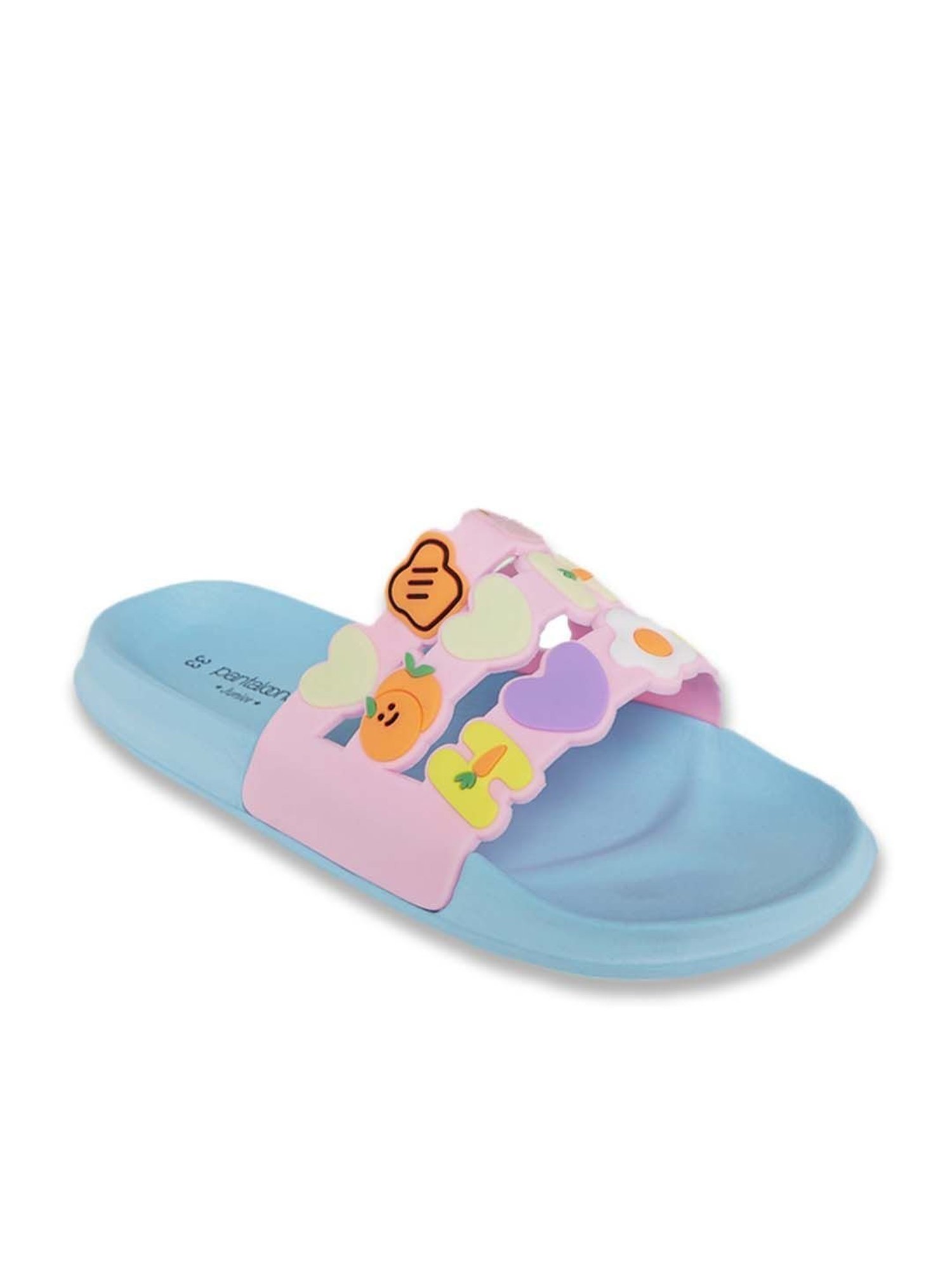 Passion Petals Kids Pink Sling Back Clogs