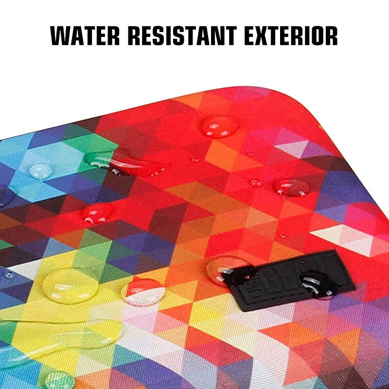 Hard Shell Electronic Organizer Travel Case 7.5 Inch with Weather Resistant Exterior and Large Mesh Accessory Pocket - Compatible with Garmin GPS, Chargers, and More Electronics - Geometric