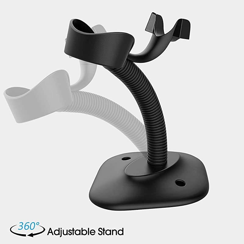 Barcode Scanner with Stand USB Barcode Scanner Wired Handheld Laser Barcode Reader with Adjustable Stand