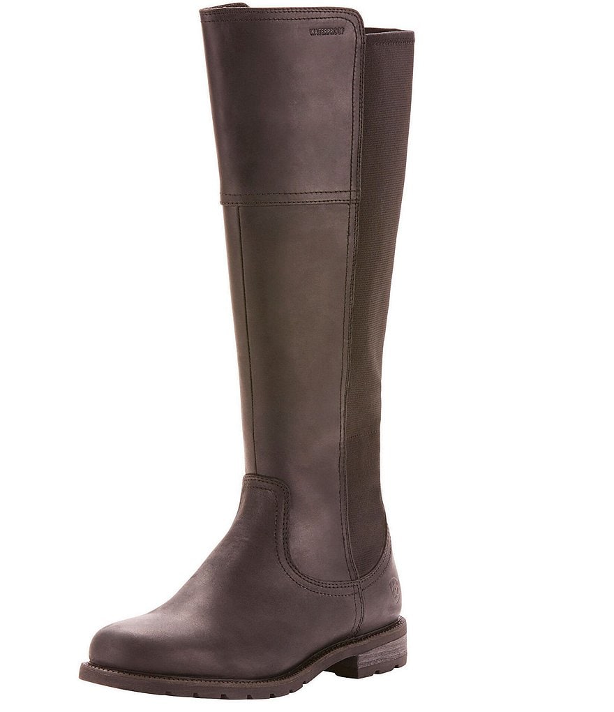 bionica Denali 2 Collection Derinda Waterproof Leather Block Heel Lug Sole Combat Booties