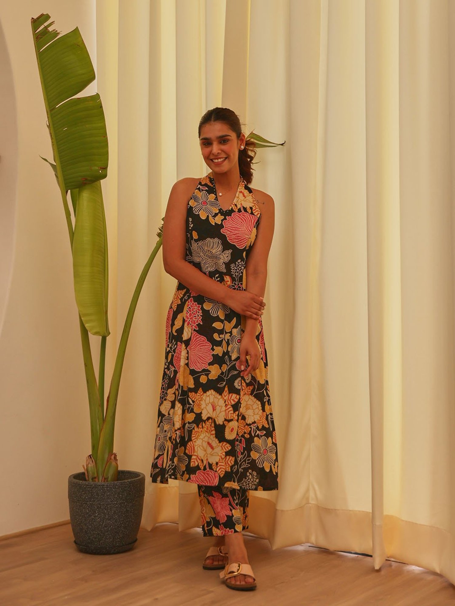 Ekohum Black Kurta With Pants