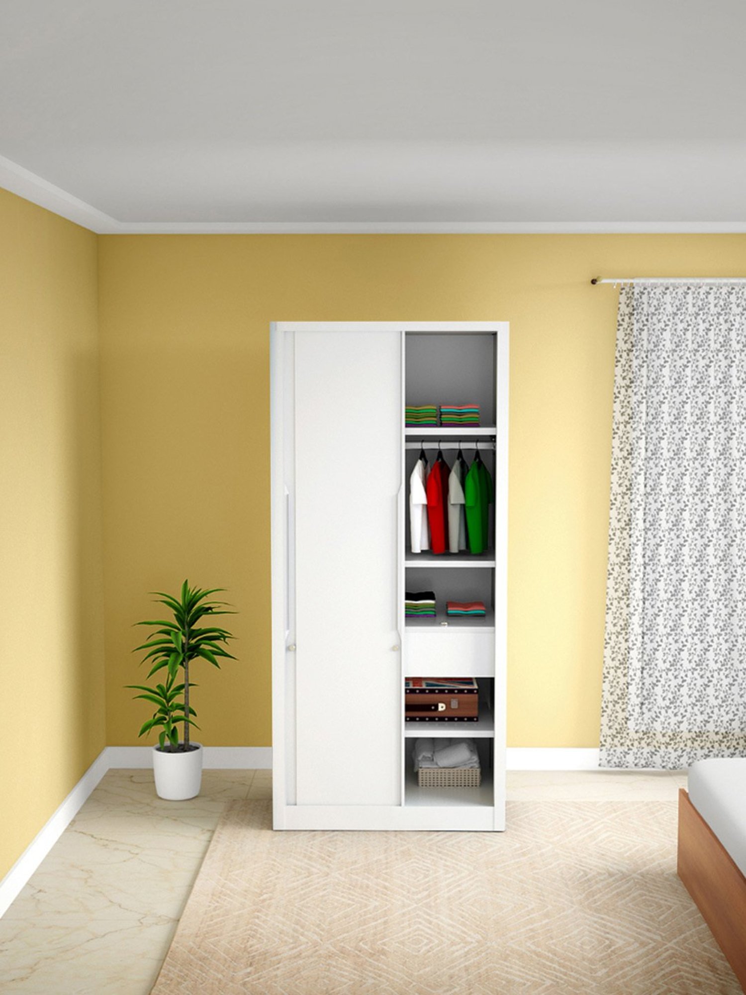 Home Basics 5 Dual Hook Chrome Plated Steel Over the Door Hanging Rack