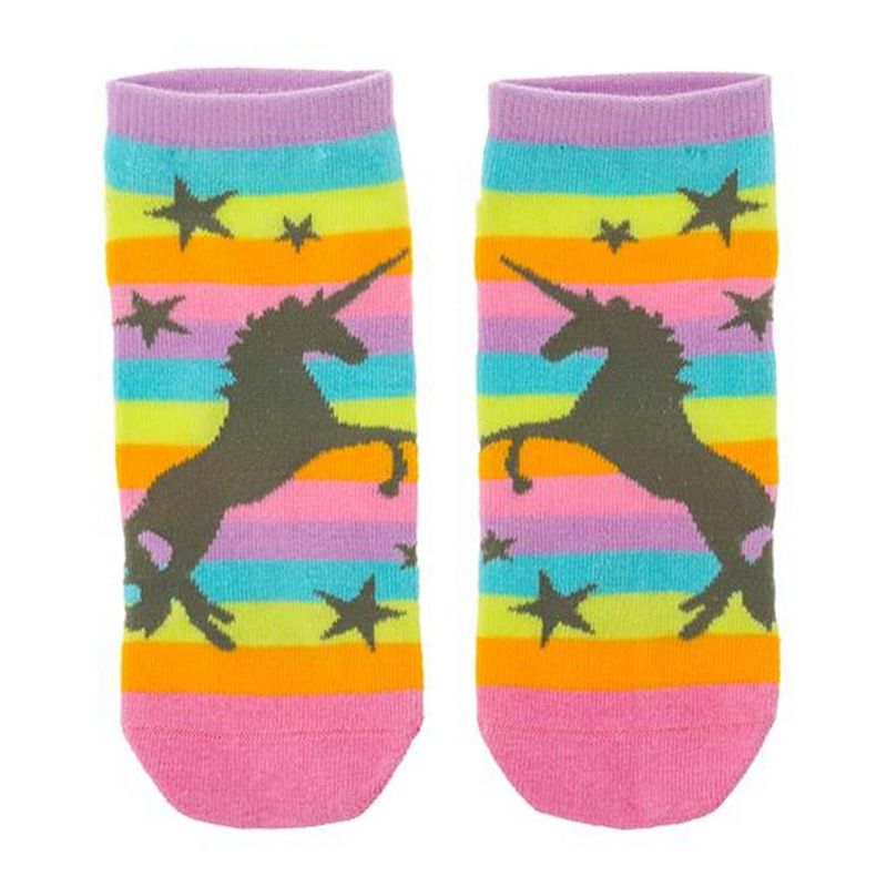 Novelty Socks 8.25" Unicorn Ankle Socks Stars Magical Karma  -  Socks