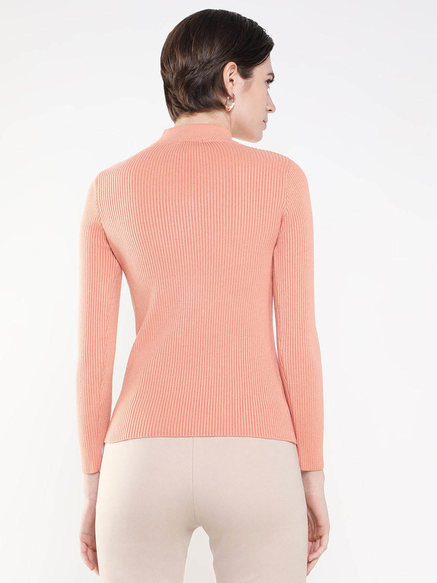 SHOWOFF Peach Regular Fit Top