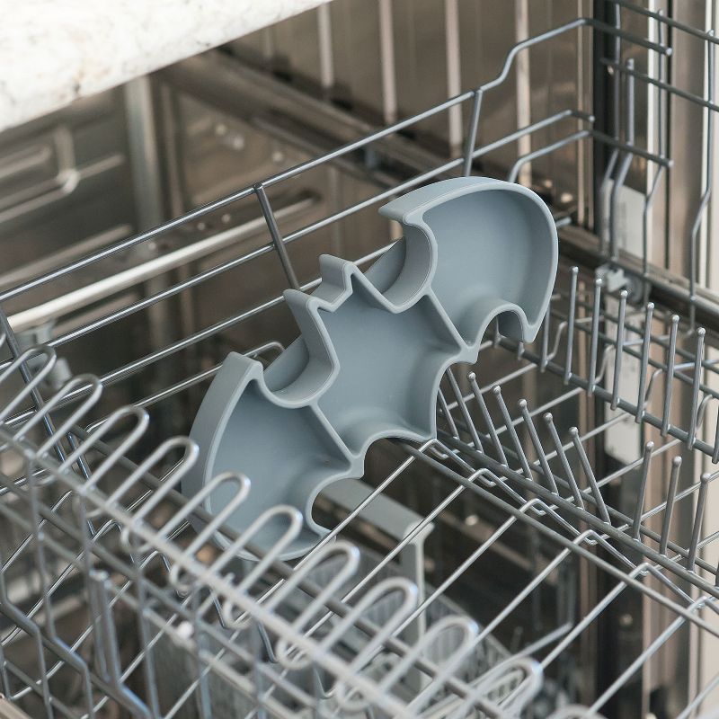 Bumkins DC Comics Batman Grip Dish - Gray