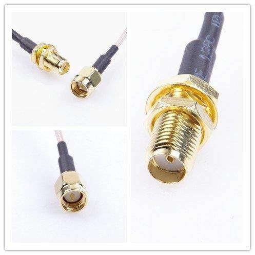 KNACRO SMA Extension Cable Adapter Cable SMA Male to SMA Female RF cable (5M/16.4Ft)