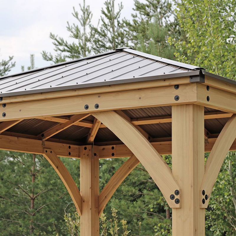 Meridian 10' X 10' Gazebo - Brown - Yardistry