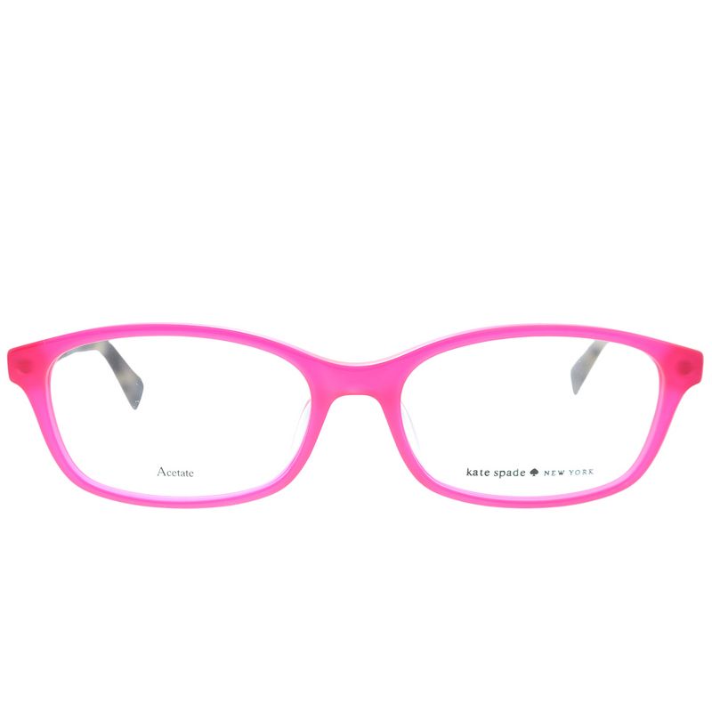 Kate Spade Low Bridge Fit  S35 Womens Rectangle Eyeglasses Pink 52mm