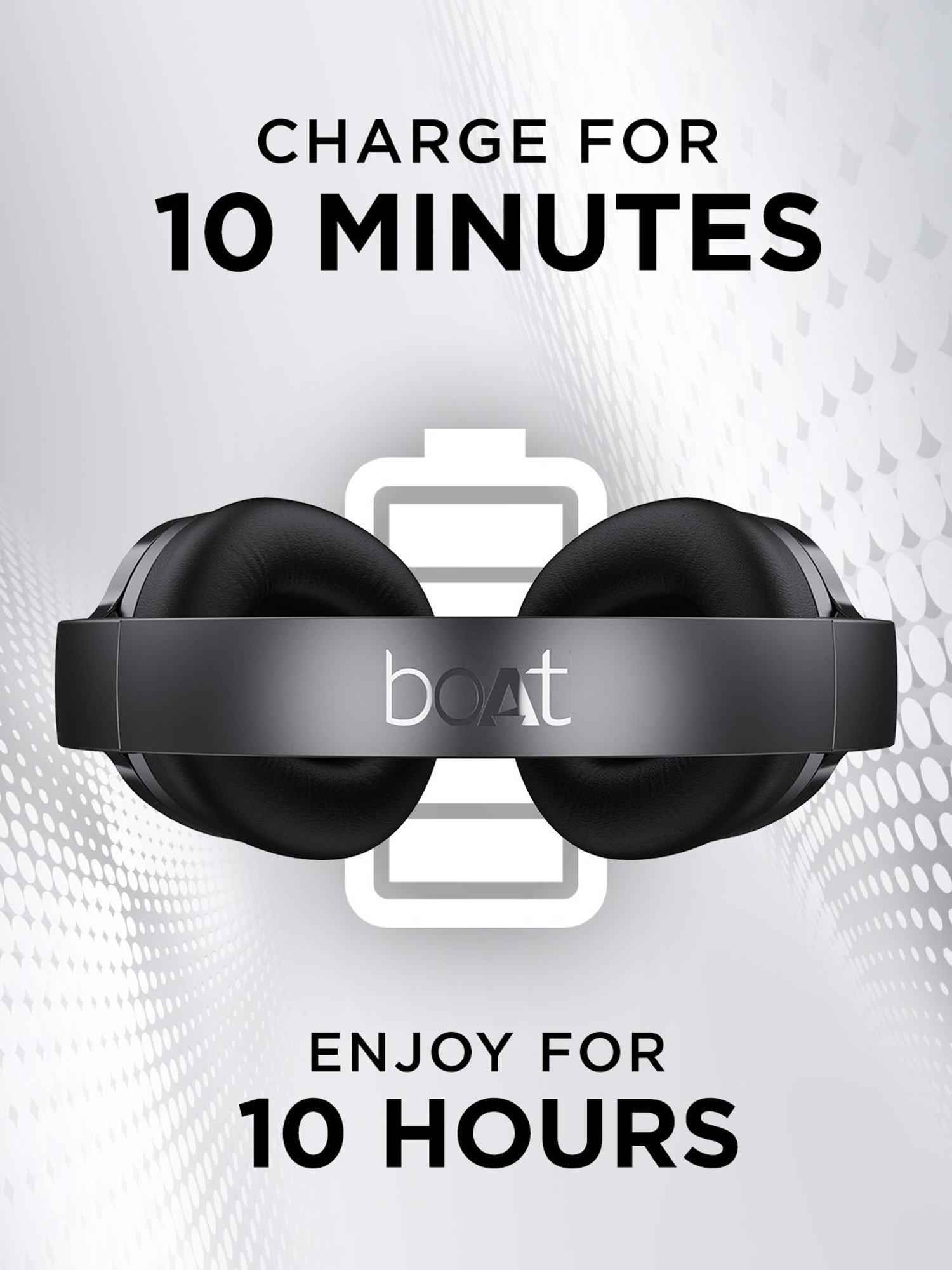 Boat Nirvanaa 751ANC T Headset with Hybrid Active Noise Cancellation & 65H Playback (Gunmetal Grey)