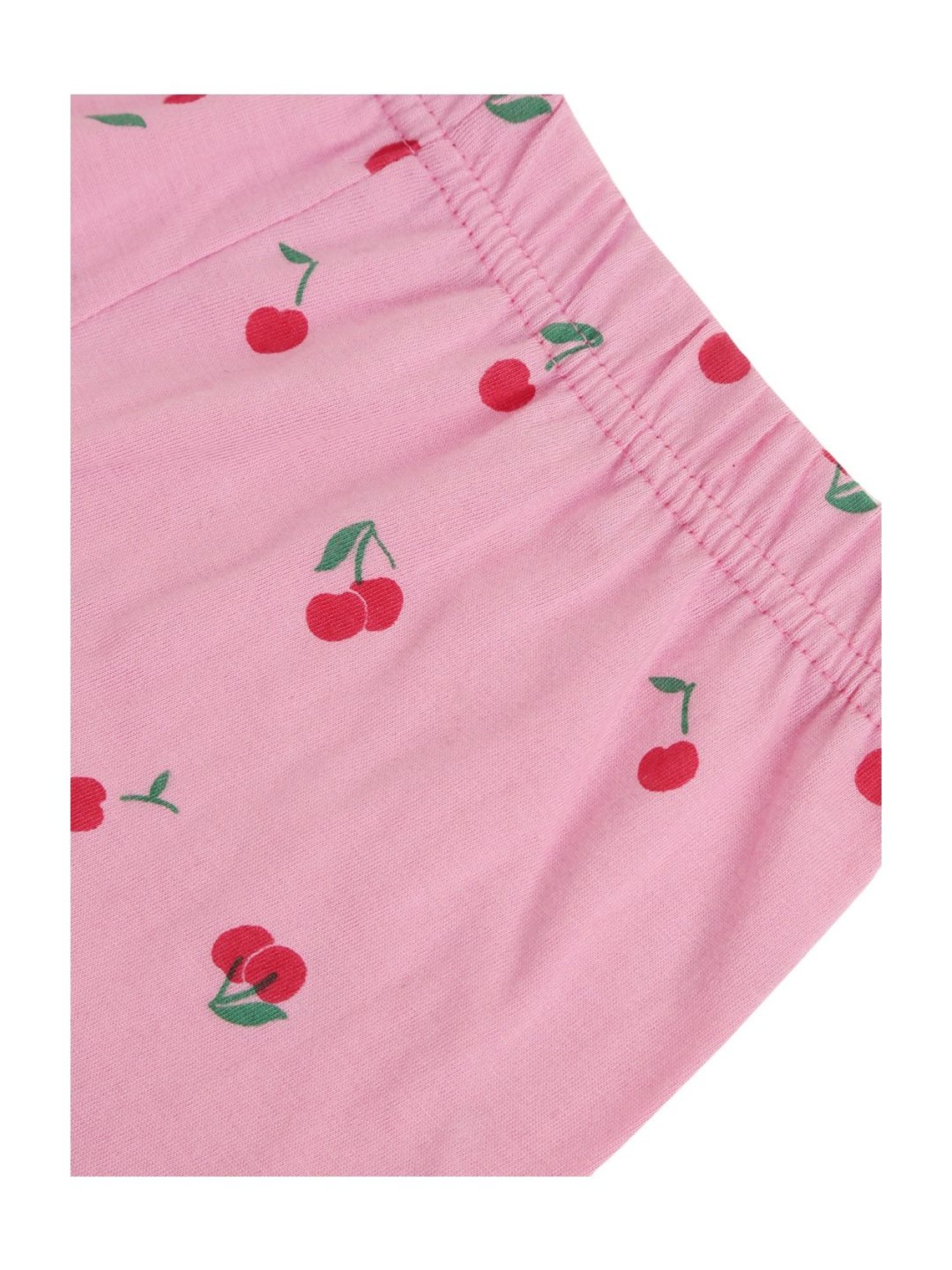 Kids Craft Pink Cotton Printed T-Shirt & Pants