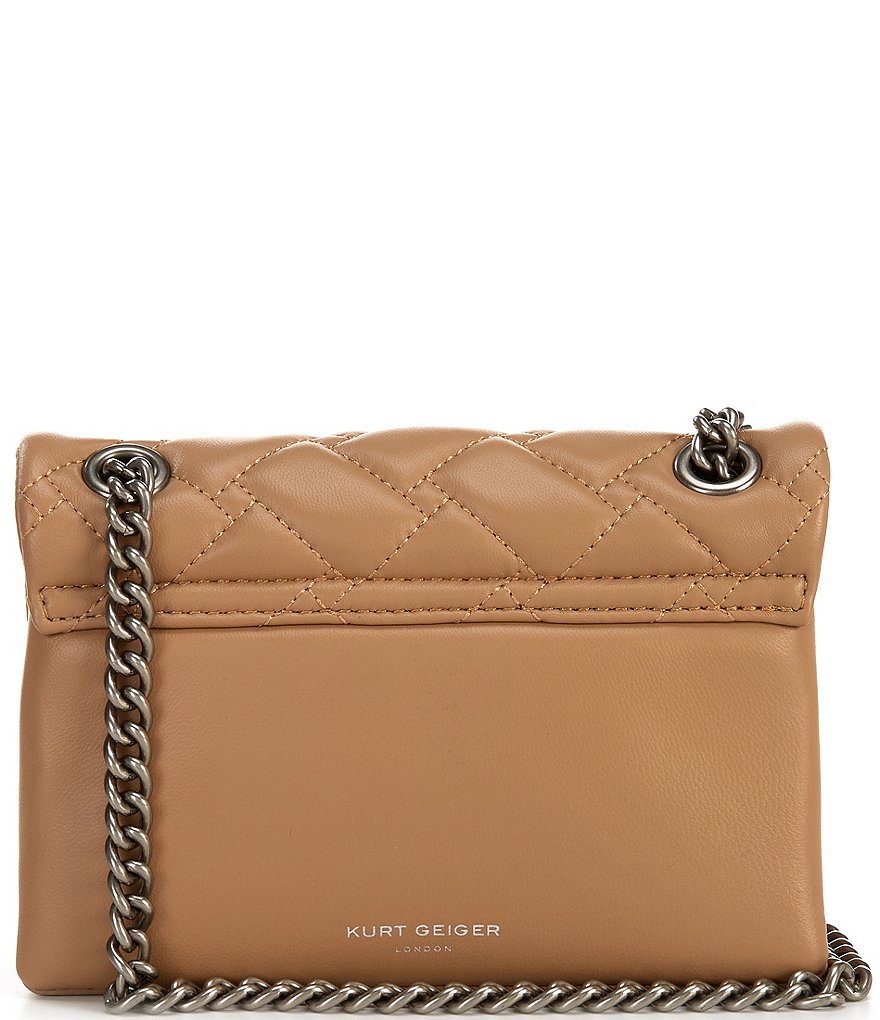 Kurt Geiger London Kensington Mini Quilted Leather Crossbody Bag