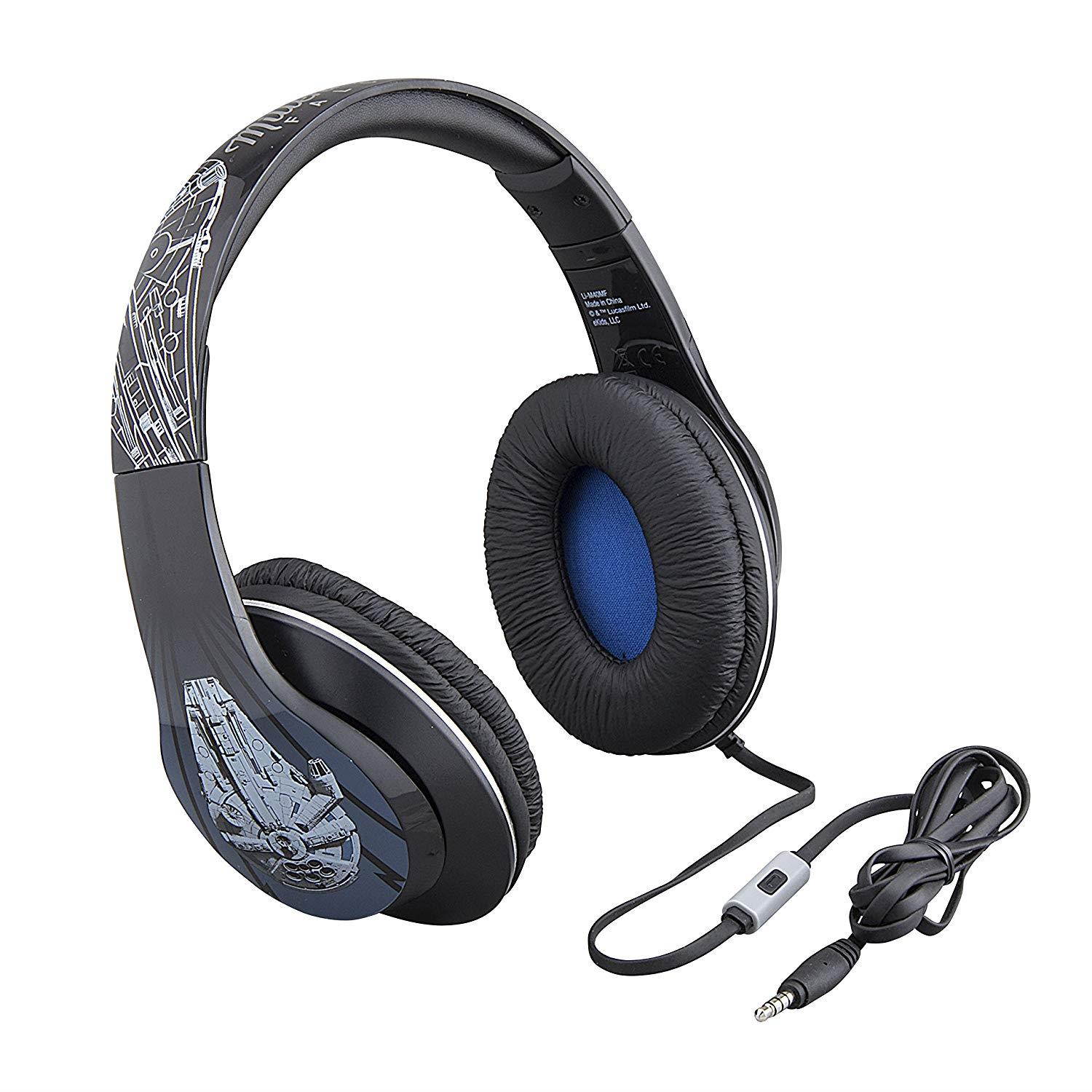 Star Wars Han Solo Movie Millenium Falcon Over the Ear Headphones with Built in Microphone