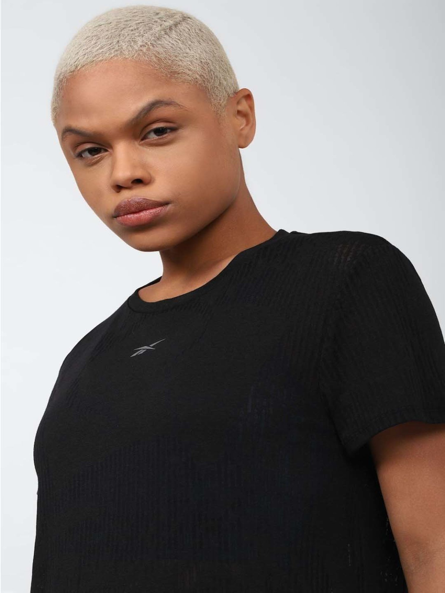 Reebok Black Regular Fit T-Shirt