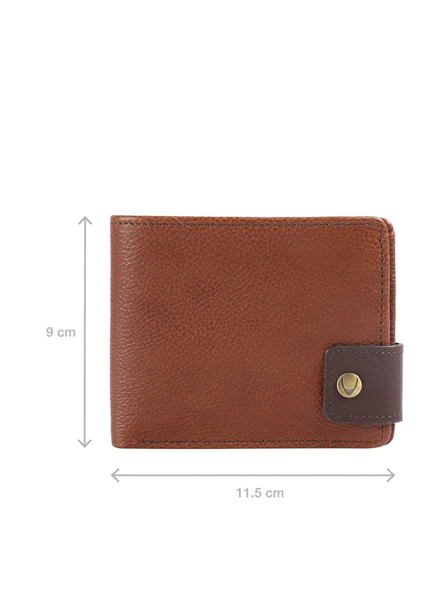 Hidesign Brown Solid Rfid Bi-Fold Wallet for Men