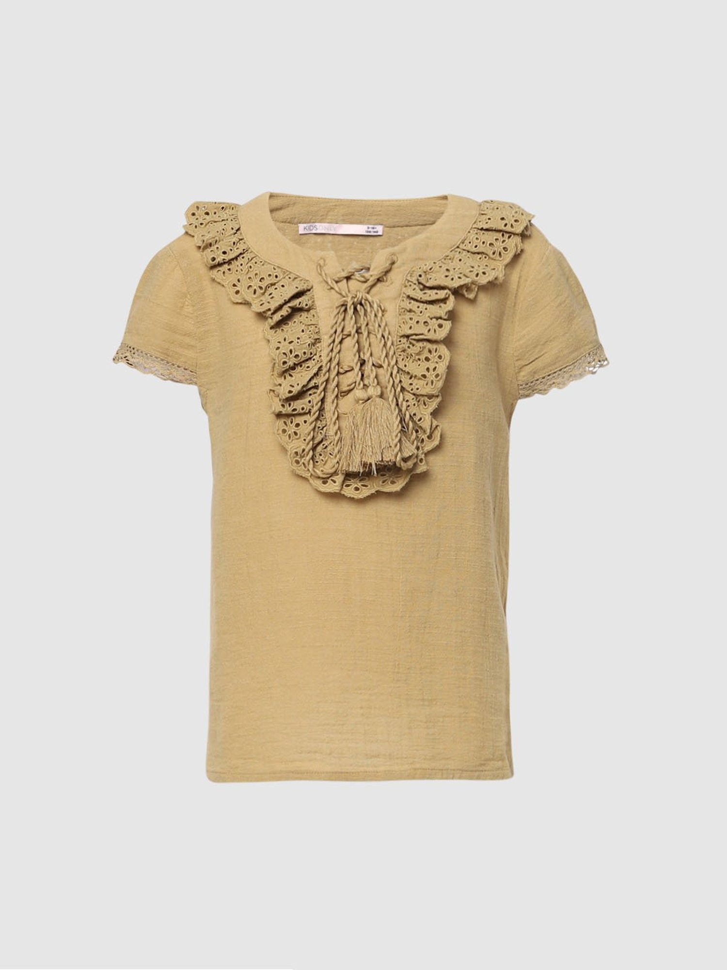 KIDS ONLY Beige Self Design Top