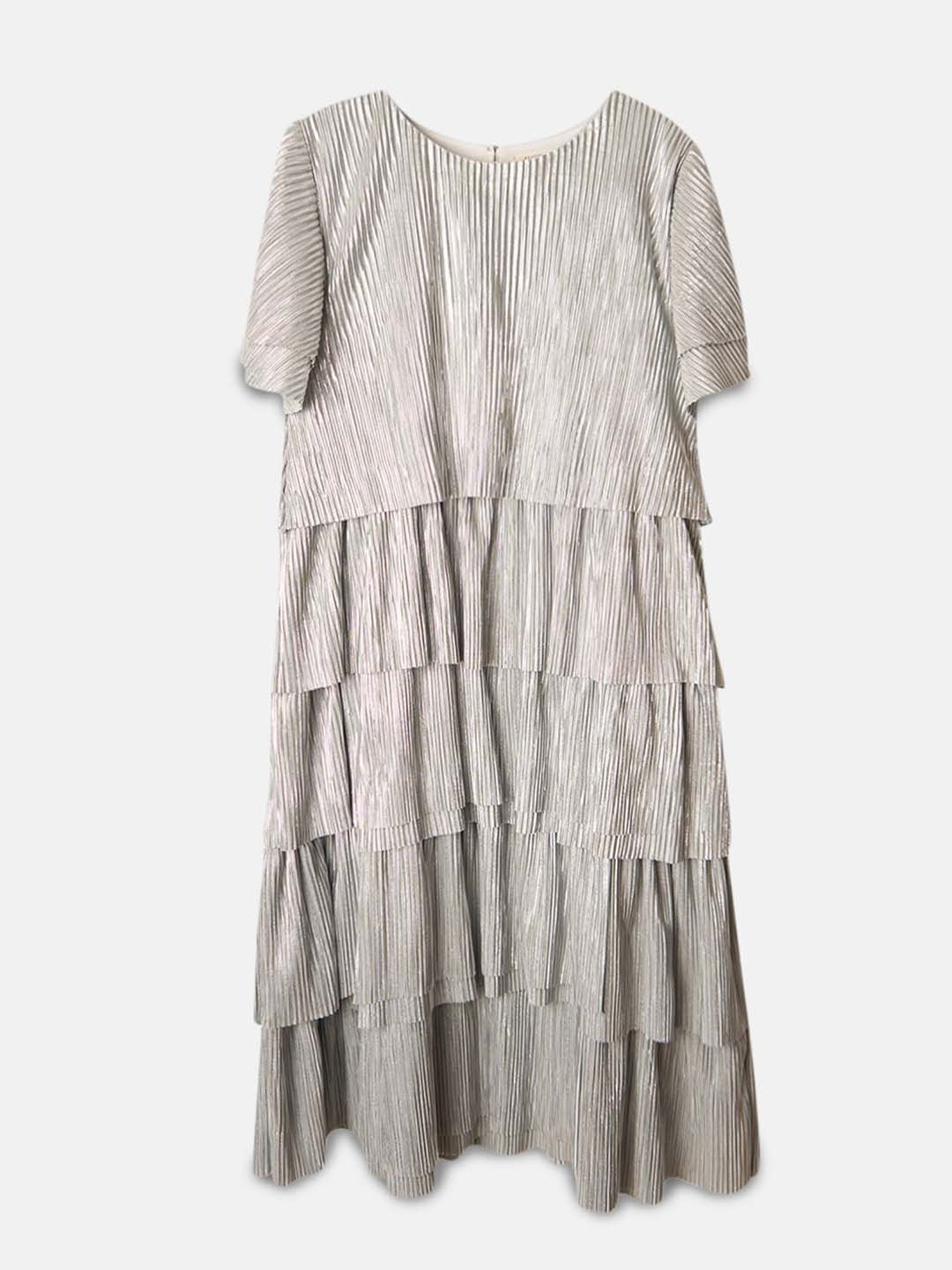 Angel & Rocket Kids Silver Solid Dress