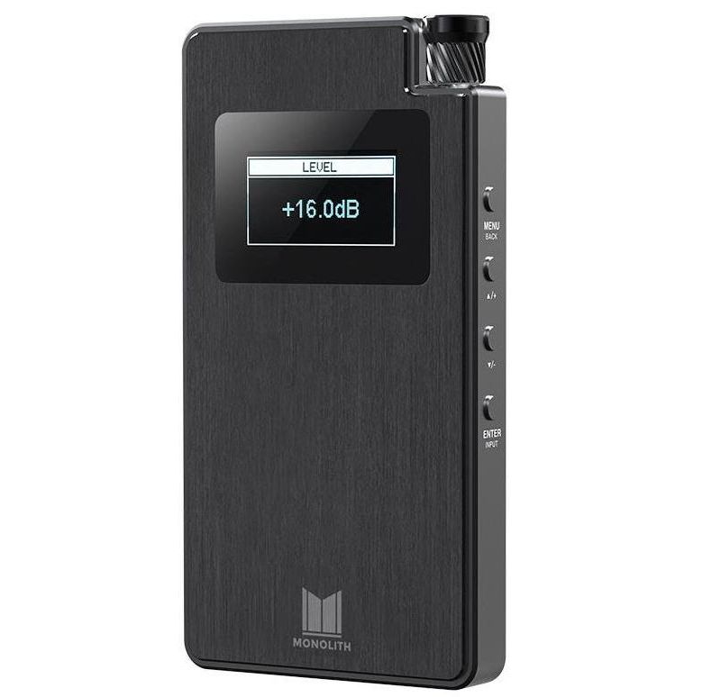 Monolith Portable Headphone Amplifier and DAC - Black With THX AAA Technology, Analog Input, Slim Design, Dirac Sensaround
