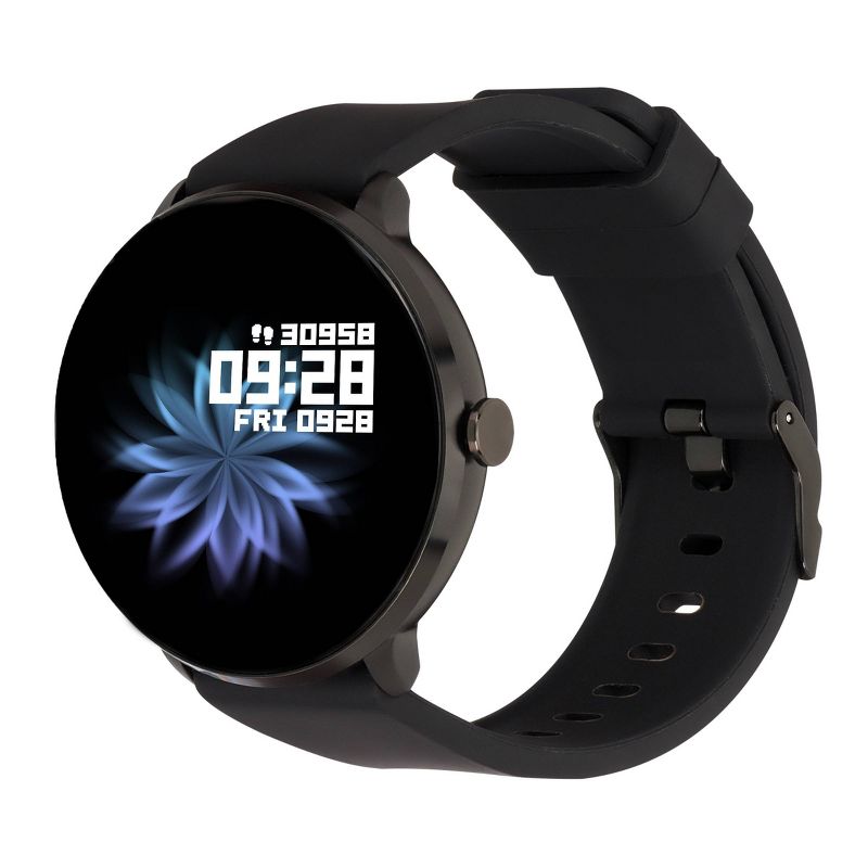 iTouch Sport Fitness Smartwatch 43mm - Black with Black Band