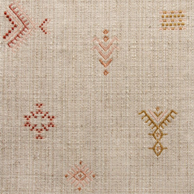 18"x18" Polyester Embassa Square Throw Pillow Neutral - Skyline Furniture