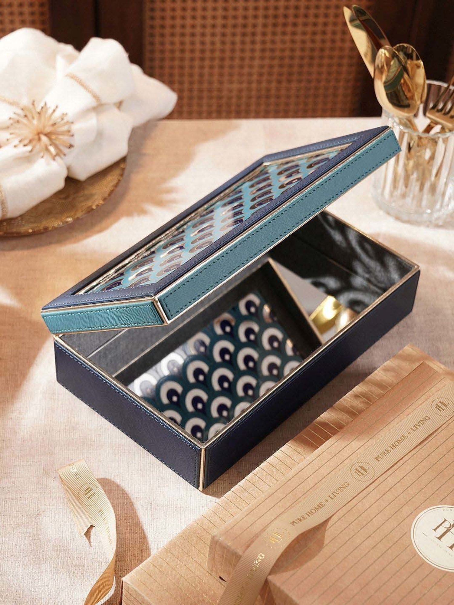 @home Blue Paperback Multipurpose Gift Box