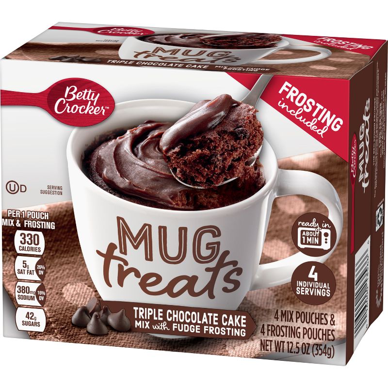 Betty Crocker Mug Treats Triple Chocolate Cake Mix - 4ct/12.5oz