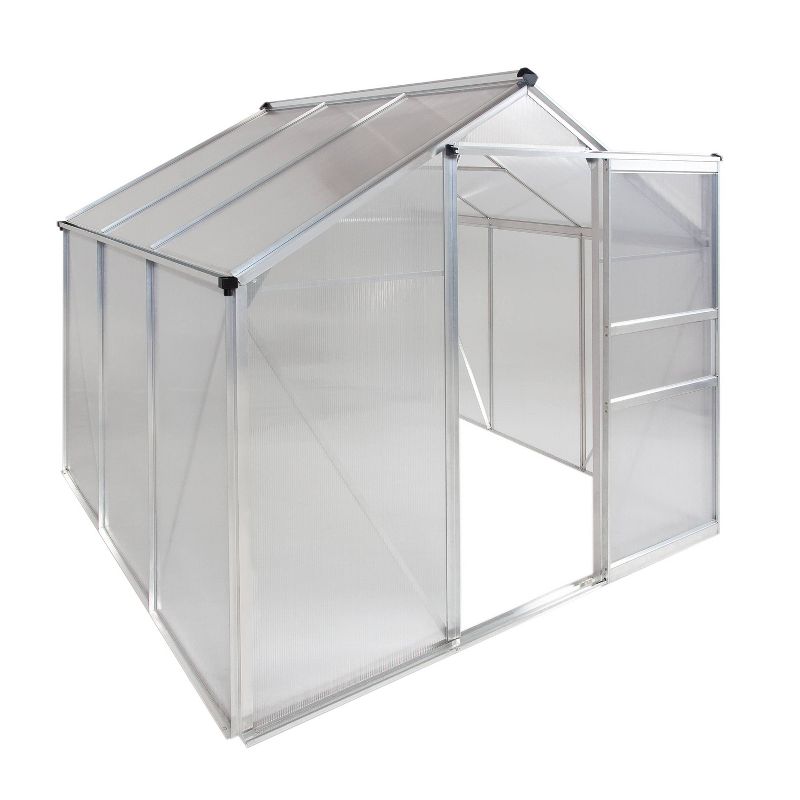 Lean-To Aluminum Greenhouse Clear - OGrow