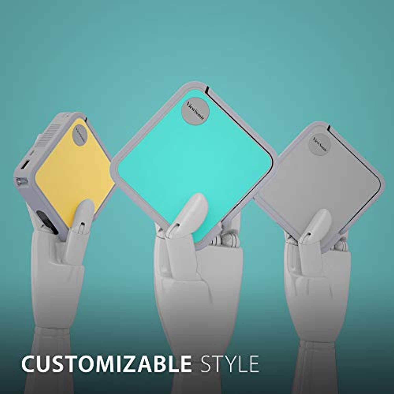 ViewSonic M1 Mini+ Smart Ultra Portable LED Projector with Bluetooth JBL Speakers, USB Type C, Automatic Vertical Keystone, Built-in Battery and 1080p Support (M1MINIPLUS) (M1MINIPLUS)