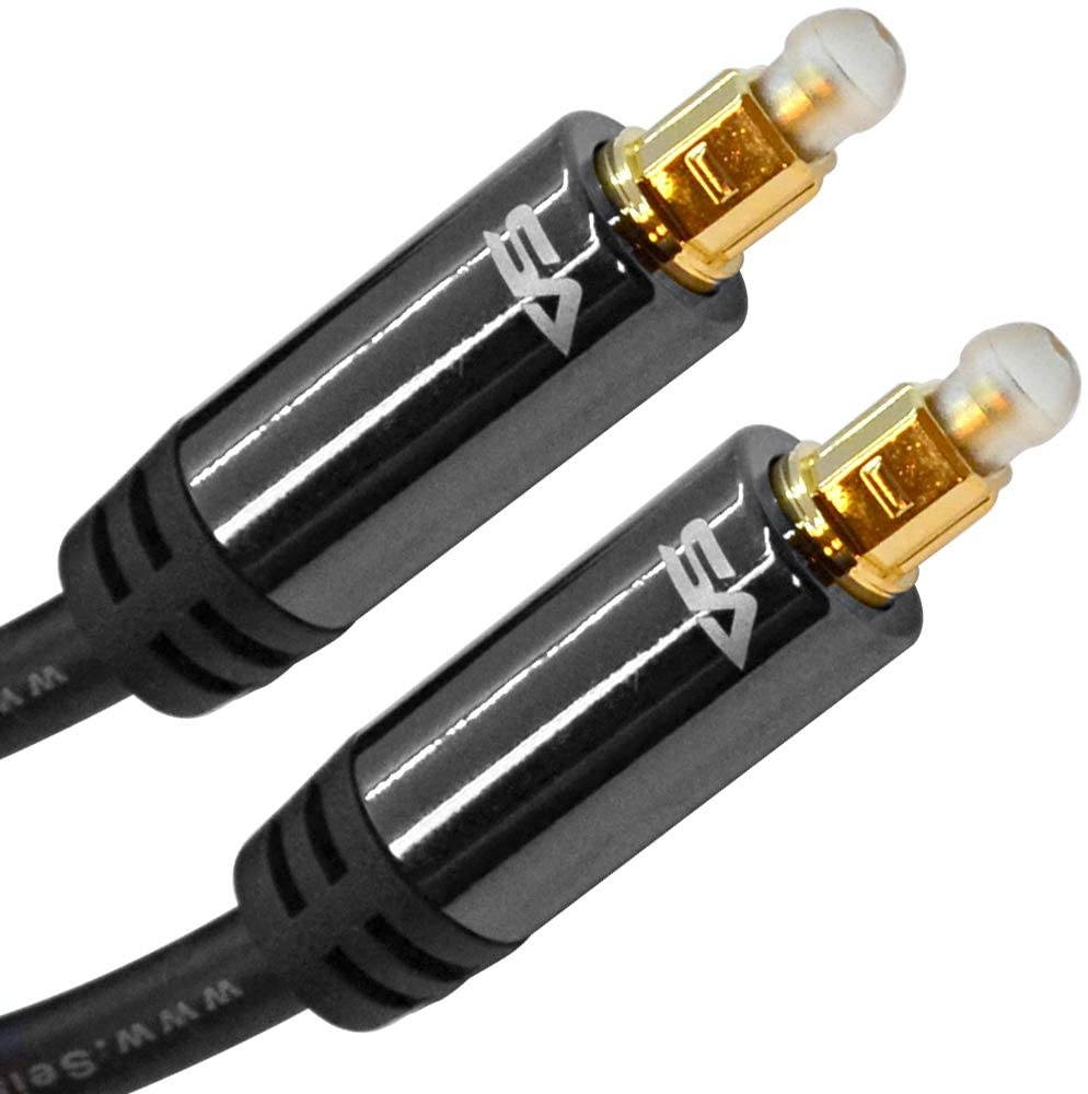 Seismic Audio - SA-DOAC01-6 - 6 Foot Optical Digital Audio Fiber Optic Toslink Male Cable - Premium Optical Cord for Gaming Systems and HD Audio
