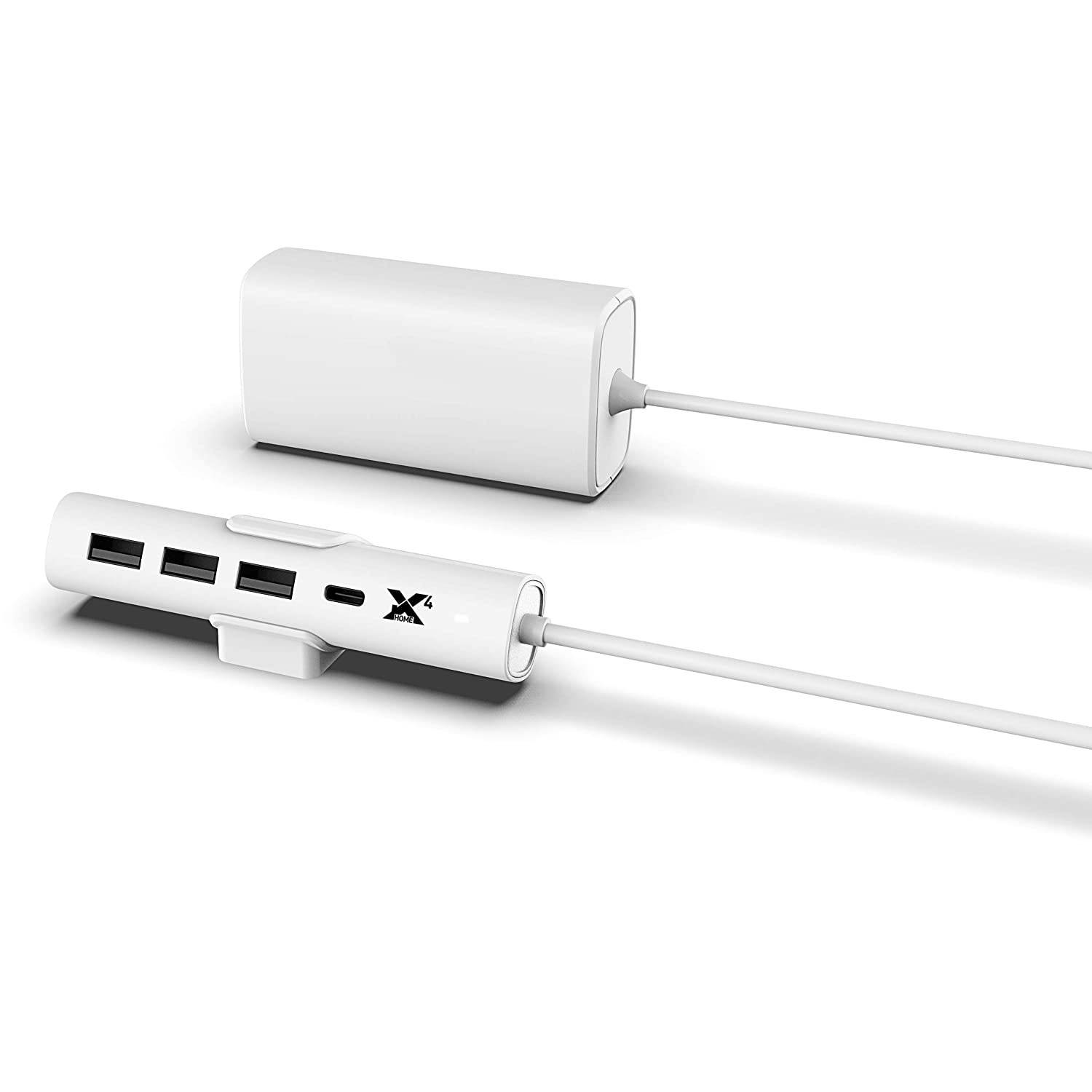 RapidX X4 Home Super Compact 4-Port 33W Charger with Type-C PD fast charging for the Home or Office - White