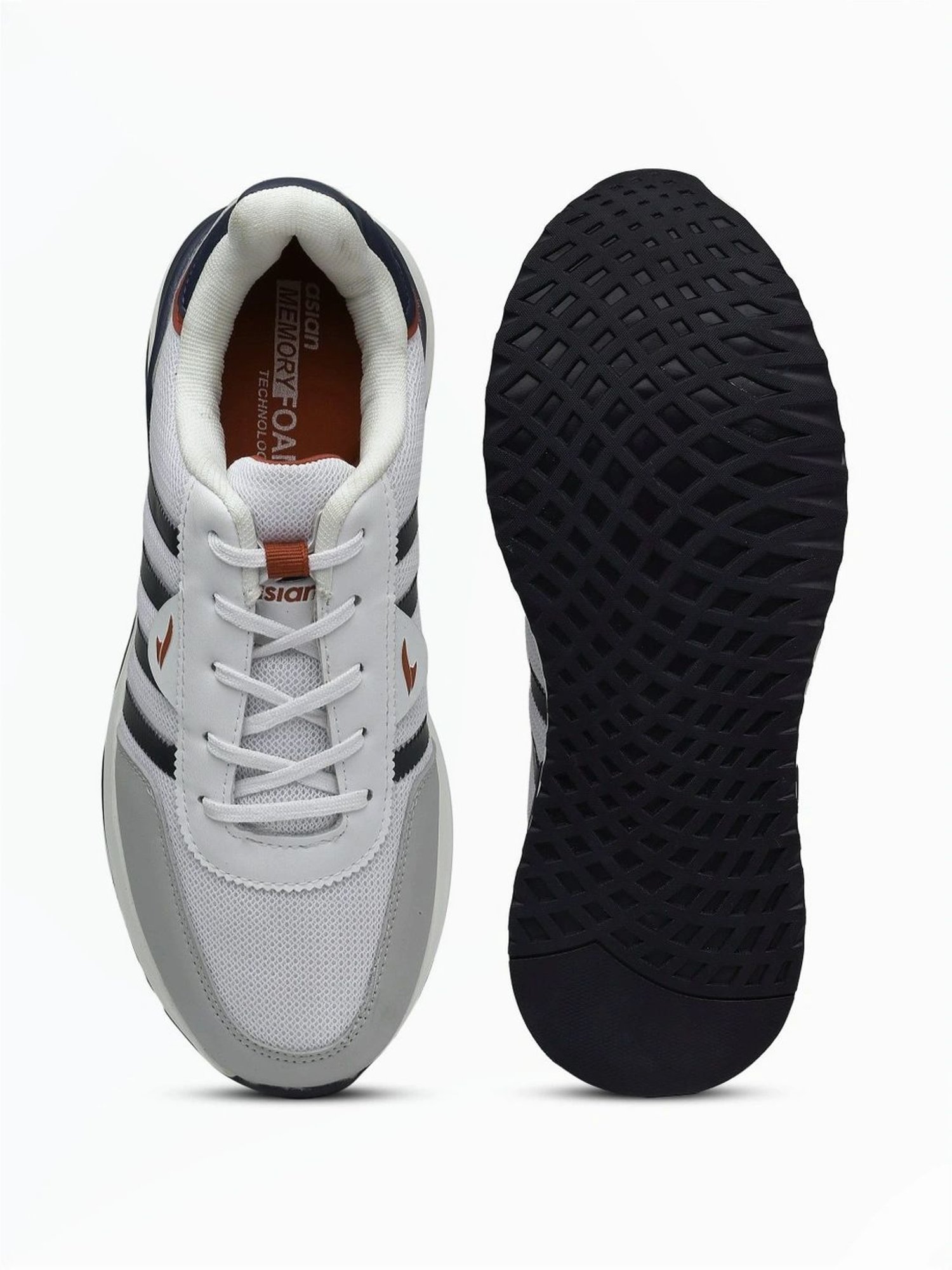 Asian Men's White Casual Sneakers