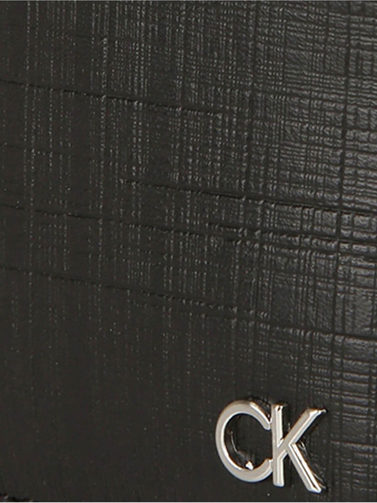 CALVIN KLEIN Black Leather Card Case