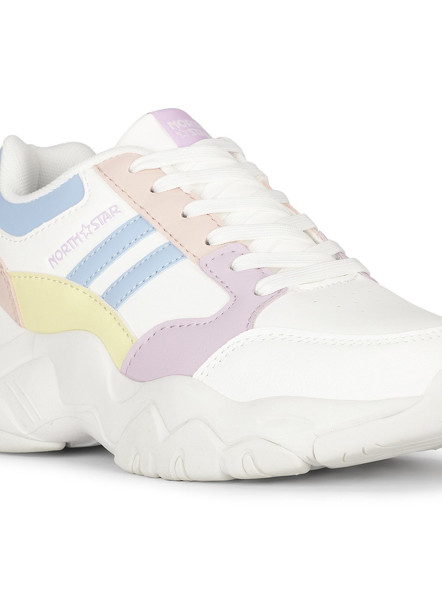 North Star by Bata Women's MACAO White Sneakers