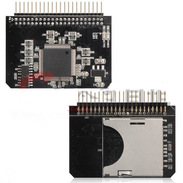 SD/Micro SD Memory Card to 2.5inch  44pin IDE Adapter Reader For Laptop ,SD to 2.5"IDE converter adapter