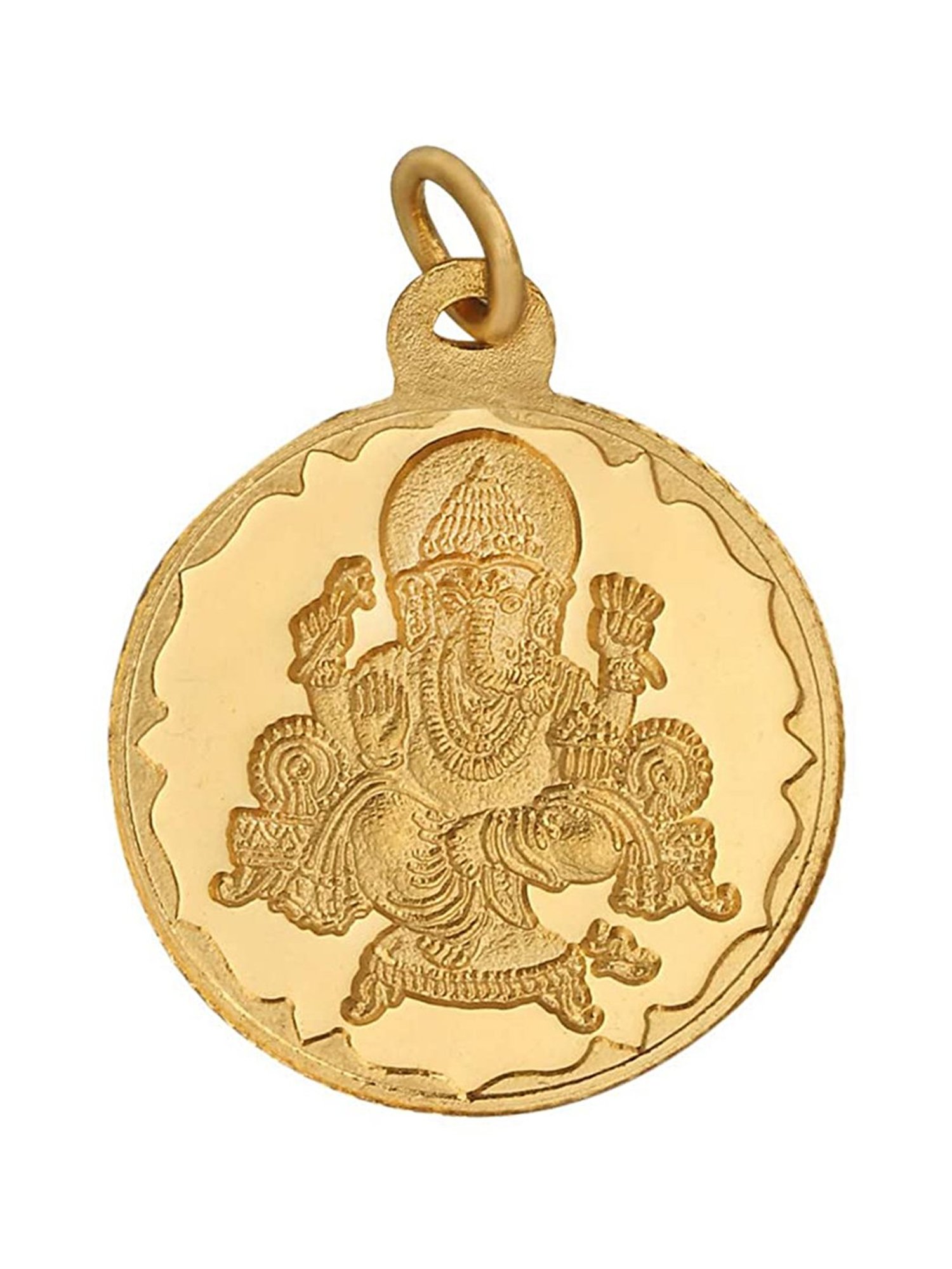 Bangalore Refinery Ganesha 24k (999) 2.5gm Gold Coin cum Pendant