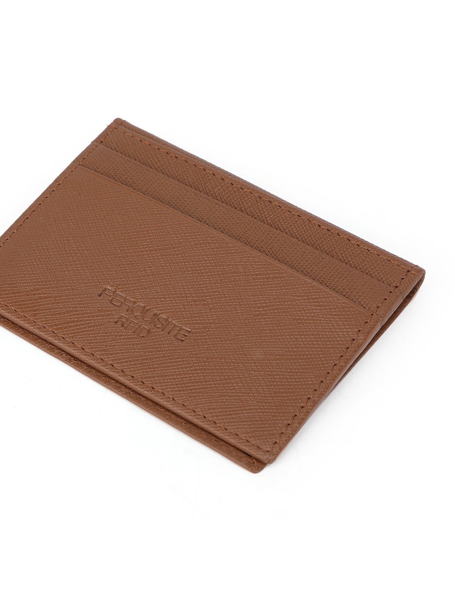 PERQUISITE Brown Casual Leather Bi-Fold Wallet for men