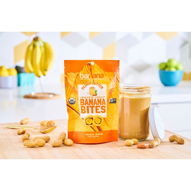Barnana Organic Peanut Butter Chewy Banana Bites - 3.5oz