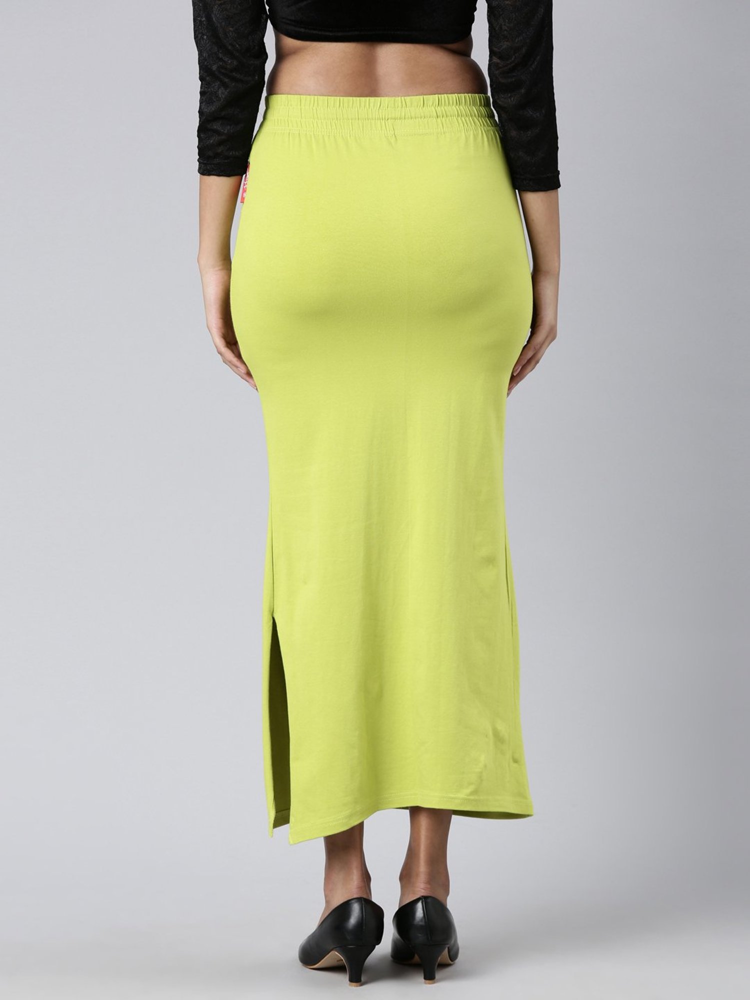 JCSS Green Cotton Saree Shapewear